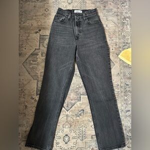 Abercrombie & Fitch Curve Love 90s Straight Black Jeans